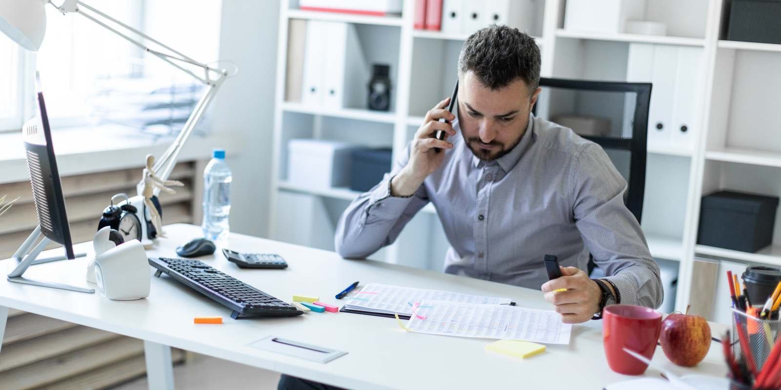 ALF director discussing insurance with an agent over the phone