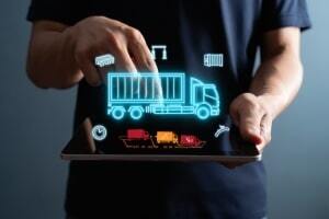 Manager Using Holographic Interface for Smart Truck Fleet Management