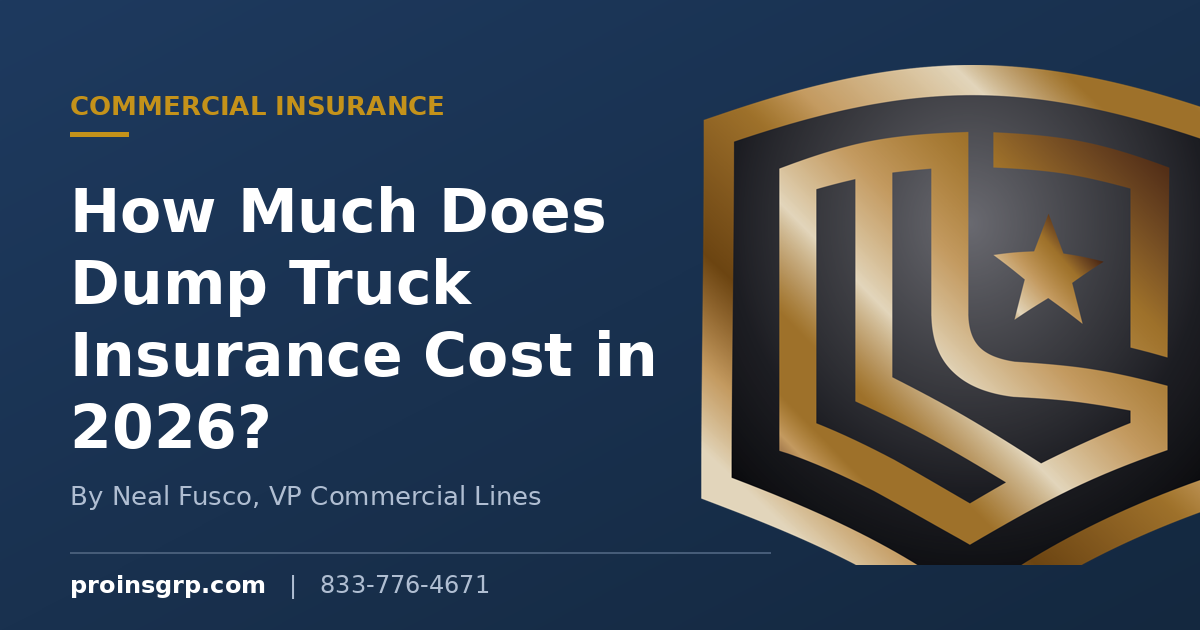 How Much Does Dump Truck Insurance Cost in 2026?