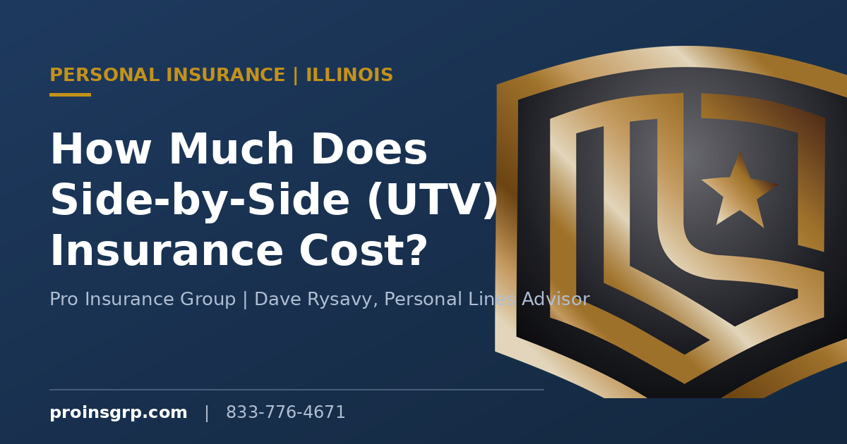 How Much Does Side-by-Side (UTV) Insurance Cost in Illinois?