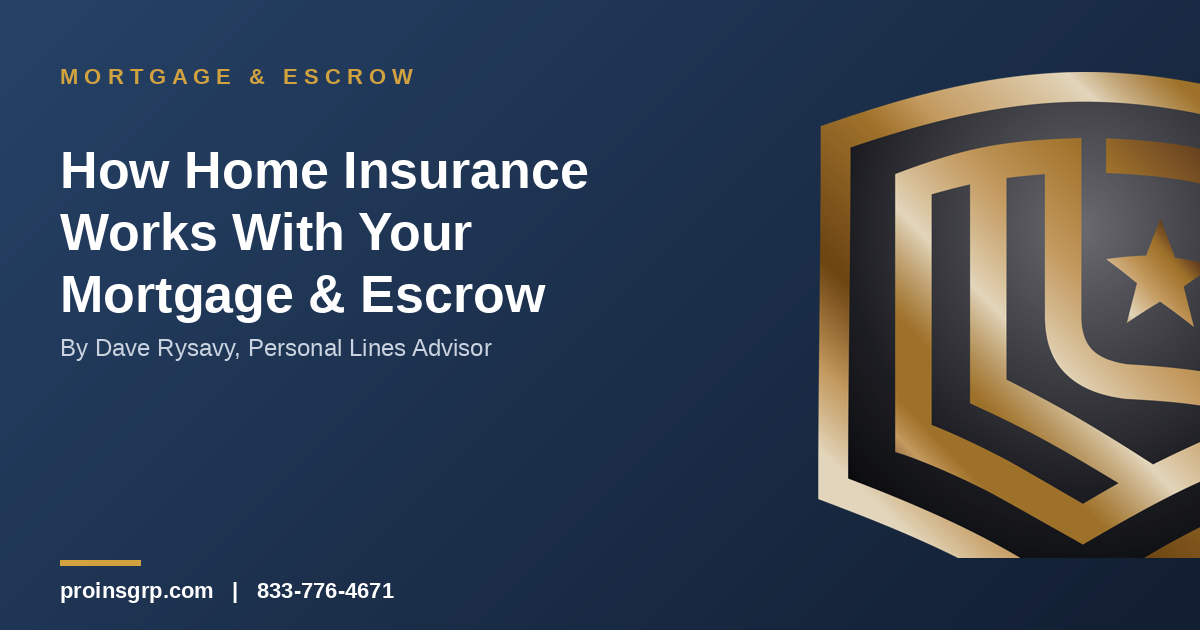 How Homeowners Insurance Works With Your Mortgage and Escrow