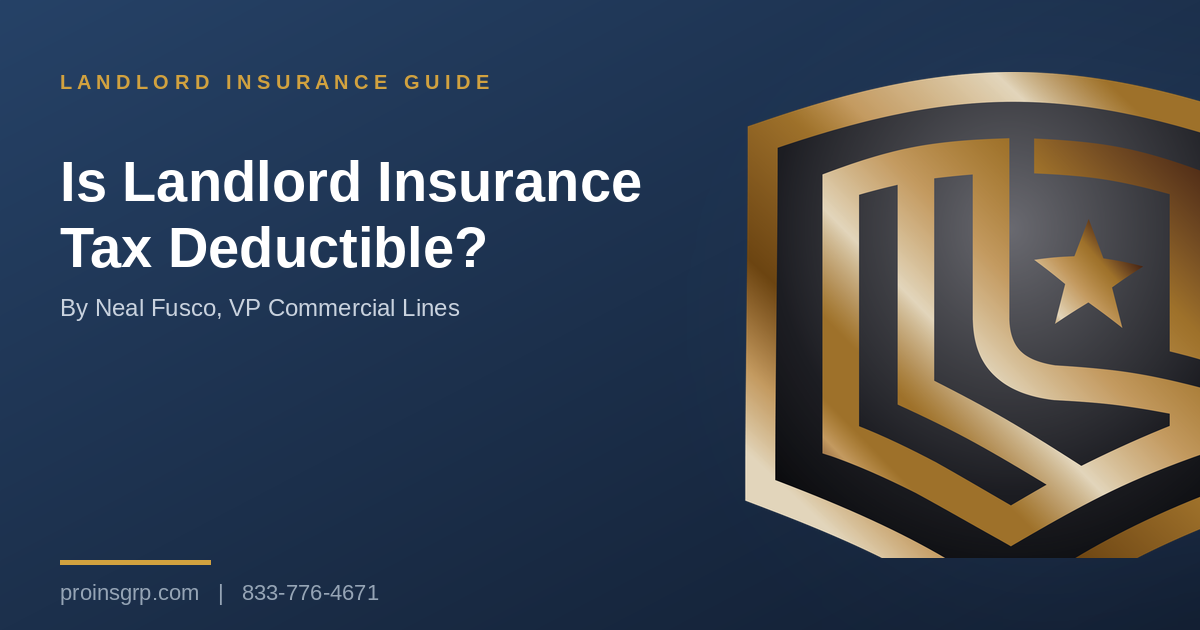 Is Landlord Insurance Tax Deductible?