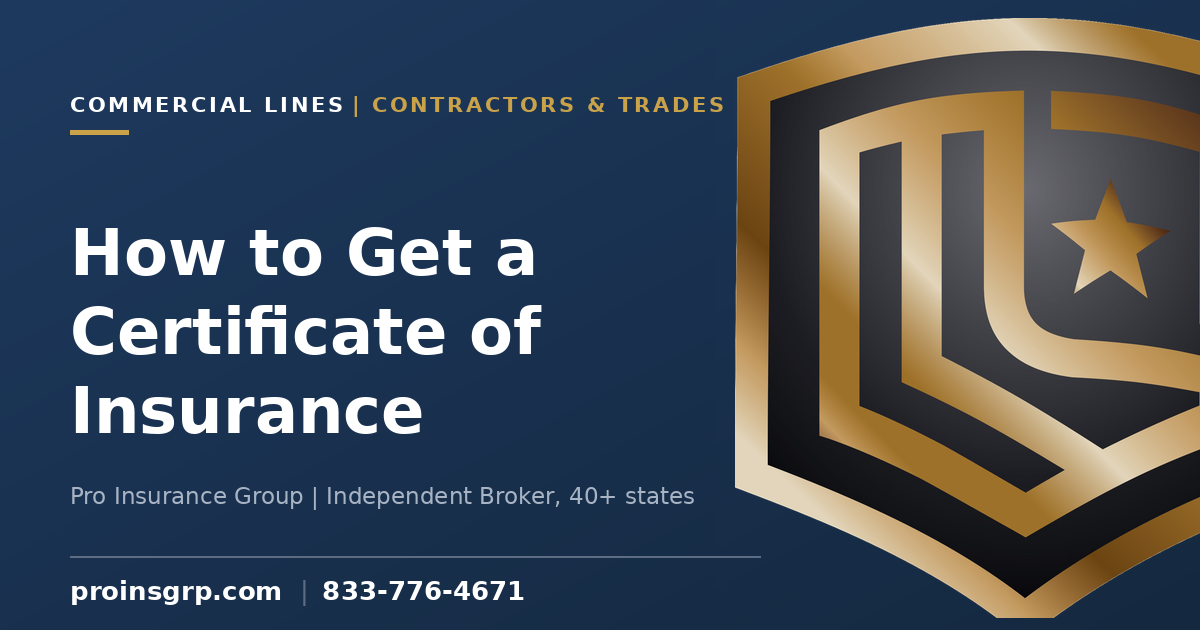 How to Get a Certificate of Insurance (And How Fast)